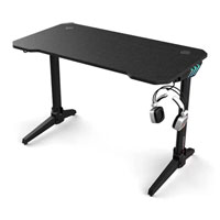 Xclio E-Sports Gaming Desk with Headphone Hook and RGB LED Side Lights
