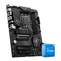 Intel Core i5-12400F Processor + MSI PRO B760-P WiFi DDR4 ATX Motherboard Bundle