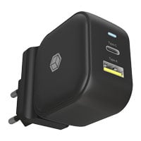 ICY BOX 2-port UK/US/EU Travel Wall Charger 1C1A 30W