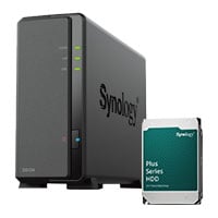 Synology DiskStation DS124 1 Bay Desktop NAS Enclosure with 1x 12TB Synology HAT3310 HDD