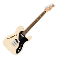 Squier - Affinity Telecaster Thinline - Olympic White with Maple Fingerboard