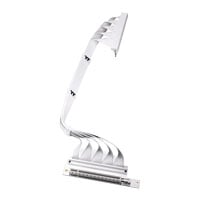 Thermaltake PCI-E 4.0 Dual 90 Degree Riser Cable 400mm White