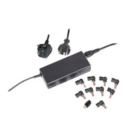 Targus 90W Ultra-Flexible 19V Laptop Charger Multi Tip (x10) - Black