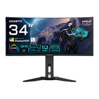 Gigabyte 34" MO34WQC WQHD 175Hz QD-OLED Curved Freesync OLED Gaming Monitor