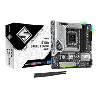 ASRock Intel B760M STEEL LEGEND WIFI Micro-ATX Refurbished Motherboard ASRock Intel B760M STEEL LEGEND WIFI Micro-ATX Refurbished Motherboard