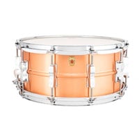 Ludwig Acro Copper Snare Drum - 6.5 x 14 inch - Brushed