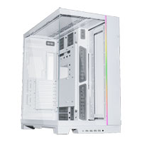 Lian Li O11 Dynamic EVO XL, White Full Tower Tempered Glass Dual Chamber PC Gaming Case