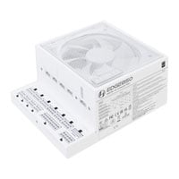 Lian Li EDGE 850 Watt Fully Modular PCIE 5.1 80+ Platinum PSU/Power Supply with USB 2.0 Hub - White