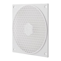 SilverStone 120mm Honeycomb Fan Grille Dust Filter White