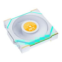 Lian Li UNI FAN SL Wireless Reverse Blade LCD 120mm ARGB PWM Fan White
