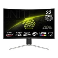 MSI 31.5" MAG 325CQRXF E2 WQHD 240Hz Rapid VA Curved Gaming Monitor