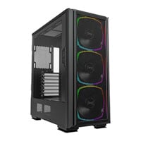 Open Box Montech SKY TWO GX Black Mid Tower Case Tempered Glass with Triple Premium ARGB 140mm Fans