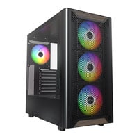 Montech XR WOOD Black Mid Tower PC Case with 4x ARGB Fans