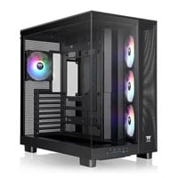 Thermaltake View 380 XL TG ARGB Mid Tower Dual Chamber Tempered Glass Gaming Case Black