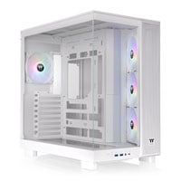 Thermaltake View 380 XL TG ARGB Mid Tower Dual Chamber Tempered Glass Gaming Case Snow
