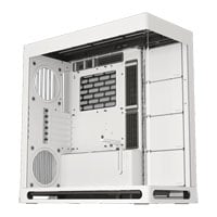 HAVN HS420 White Hybrid Dual Chamber Mid Tower Tempered Glass Chassis