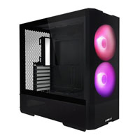 Refurbished Lian Li LANCOOL 207 Black Mid Tower Compact Tempered Glass PC Gaming Case