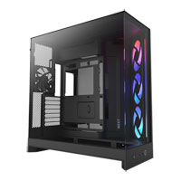 NZXT H9 Flow RGB (2025) Tempered Glass Dual Chamber Mid Tower with F420 RGB Core Black