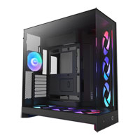 NZXT H9 Flow RGB+ (2025) Tempered Glass Dual Chamber Mid Tower with 2x F420 RGB Core and Hub White