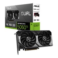 ASUS NVIDIA GeForce RTX 5060 Ti DUAL OC 8GB Blackwell Graphics Card