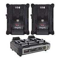 IDX 2x IPL-98 + VL-2000S Battery Bundle