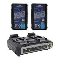 IDX 2x DUO-C198P + VL-2000S Battery Bundle