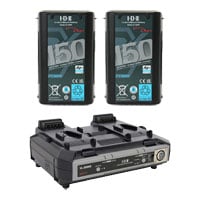 IDX 2x DUO-C150P + VL-2000S Battery Bundle