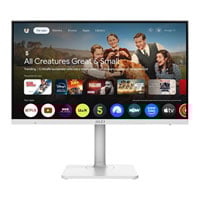 MSI Modern 27" MD272UPSW White 4K Adaptive Sync Google TV Smart Monitor