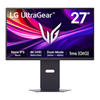 LG 27" 27GX850A-B 4K UHD 240Hz 1ms Nano IPS Black Adaptive Sync Gaming Monitor with Dual Mode