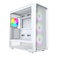 Montech X5 White Mid Tower PC Case with 4 x ARGB Fans