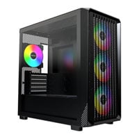 Montech X5M Black microATX Case with 4 x ARGB Fans