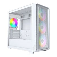 Montech X5M White microATX Case with 4 x ARGB Fans
