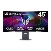 LG UltraGear 44.5" 45GX90SA-B WQHD 240Hz Curved FreeSync Premium OLED Gaming Monitor
