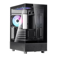 SilverStone Lucid 04 Tempered Glass Black Micro-ATX Case