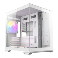 Antec CX60M ARGB Micro-ATX Mini Tower Tempered Glass White PC Gaming Case