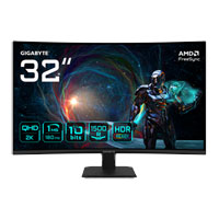 Gigabyte 31.5" GS32QCA QHD 180Hz AMD FreeSync Curved Monitor
