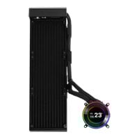 Lian Li Hydroshift II LCD-C 360N Black All-in-One Fanless CPU Cooler with LCD