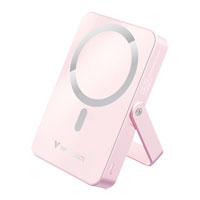 Verbatim Charge 'n' Go Wireless / USB-C 10000mAh Power Bank with Stand, Pink
