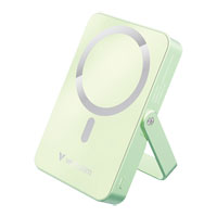 Verbatim Charge 'n' Go Wireless / USB-C 10000mAh Power Bank with Stand, Green