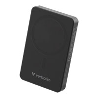 Verbatim Charge 'n' Go Wireless / USB-C 10000mAh Power Bank, Black