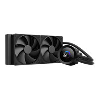 NZXT 240mm Kraken Plus Intel/AMD CPU Liquid Cooler with 1.54" LCD Black