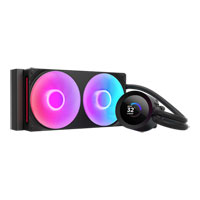 NZXT 240mm Kraken Plus ARGB Intel/AMD CPU Liquid Cooler with 1.54" LCD Black
