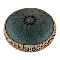 Meinl Sonic Energy 10" Medium Octave Steel Tongue Drum, F# Minor, 8 Notes, 432 Hz, Dark Green