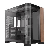 Antec C8 Curve Wood Full Tower Tempered Glass PC Gaming Case Black