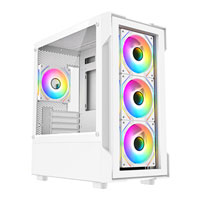 CiT Bolt Tempered Glass White MicroATX Gaming Case
