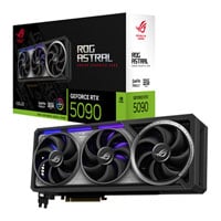 Open Box ASUS ROG ASTRAL NVIDIA GeForce RTX 5090 32GB GDDR7 Graphics Card, DLSS 4, 21760 Core, 2467 MHz Boost - NVIDIA RTX 5090 graphics card from Scan