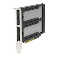 ICY DOCK ExpressSlot Elite 2 Bay M.2 NVMe SSD to PCIe 5.0 x8 Mobile Rack Enclosure ICY DOCK ExpressSlot Elite 2 Bay M.2 NVMe SSD to PCIe 5.0 x8 Mobile Rack Enclosure
