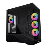 Lian Li Vector V100 Black Dual Chamber ARGB Mid Tower Tempered Glass PC Gaming Case