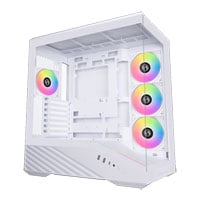 Lian Li Vector V100 White Dual Chamber ARGB Mid Tower Tempered Glass PC Gaming Case