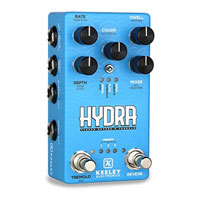 (Open Box) Keeley Electronics Hydra Spring, Plate & Room Reverbs, Sine, Harmonic, Vibrato Tremolo